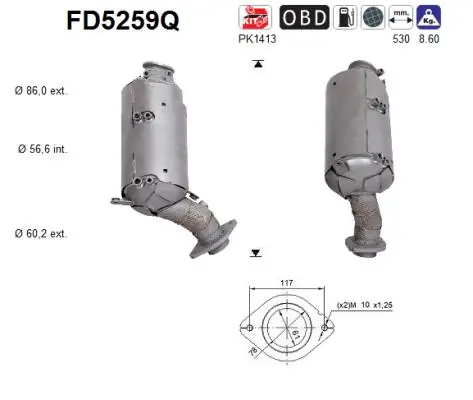 Soot/Particulate Filter, exhaust system