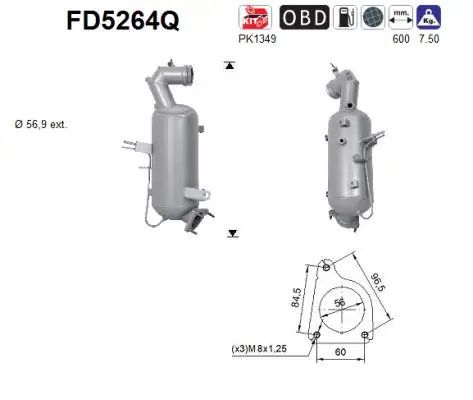 Soot/Particulate Filter, exhaust system
