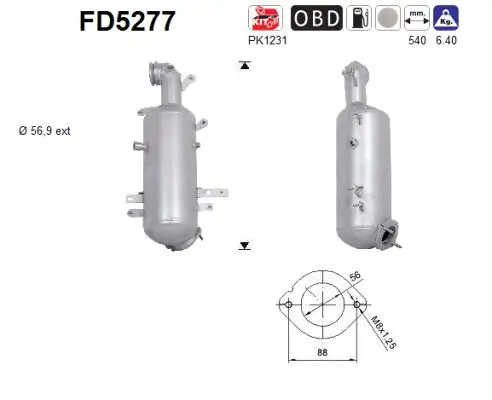 Soot/Particulate Filter, exhaust system