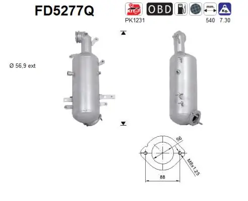 Soot/Particulate Filter, exhaust system