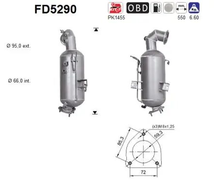Soot/Particulate Filter, exhaust system