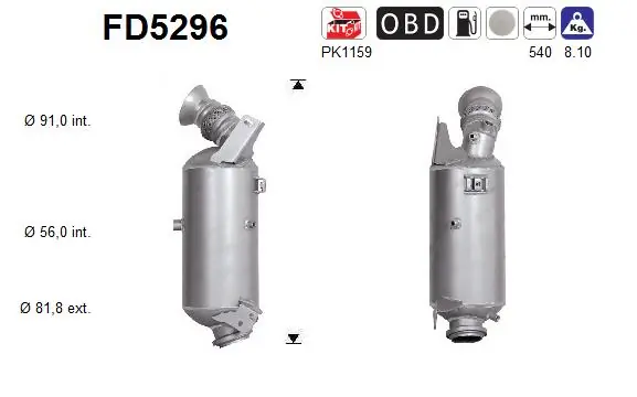 Soot/Particulate Filter, exhaust system