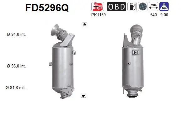 Soot/Particulate Filter, exhaust system