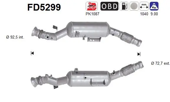 Soot/Particulate Filter, exhaust system