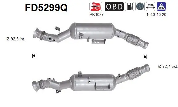 Soot/Particulate Filter, exhaust system