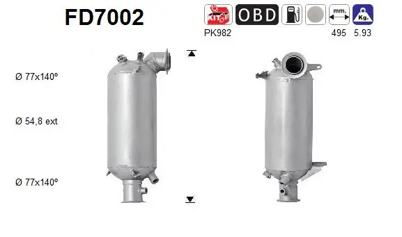Soot/Particulate Filter, exhaust system