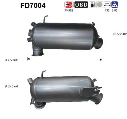 Soot/Particulate Filter, exhaust system