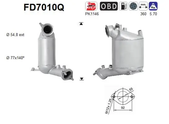 Soot/Particulate Filter, exhaust system