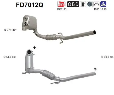 Soot/Particulate Filter, exhaust system