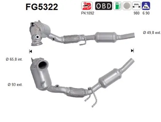 Soot/Particulate Filter, exhaust system