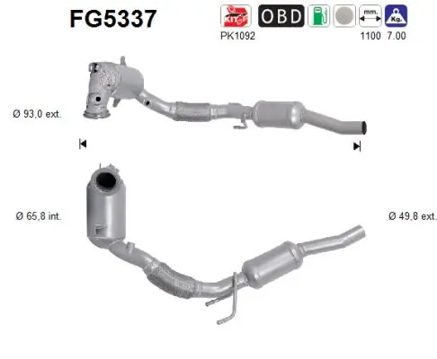 Soot/Particulate Filter, exhaust system