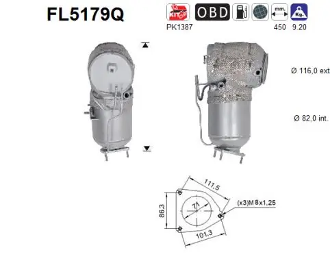 Soot/Particulate Filter, exhaust system