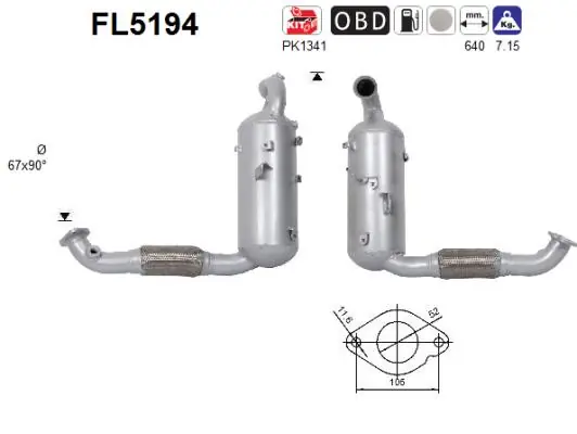 Soot/Particulate Filter, exhaust system
