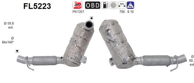 Soot/Particulate Filter, exhaust system