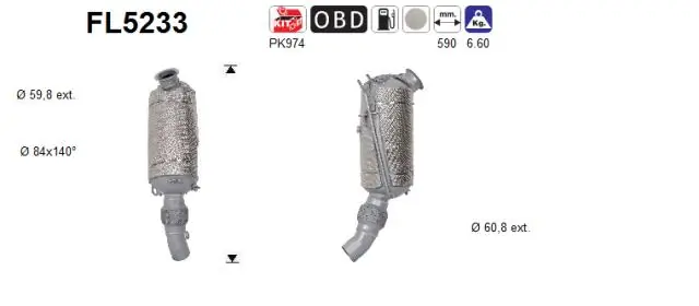 Soot/Particulate Filter, exhaust system