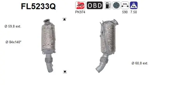 Soot/Particulate Filter, exhaust system