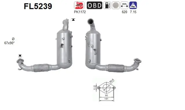 Soot/Particulate Filter, exhaust system