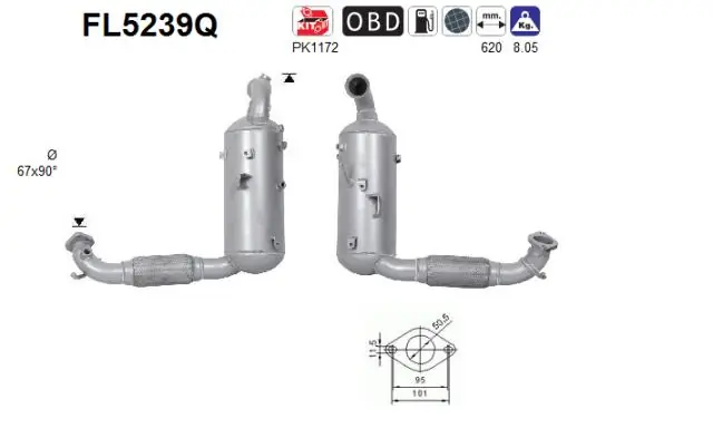 Soot/Particulate Filter, exhaust system