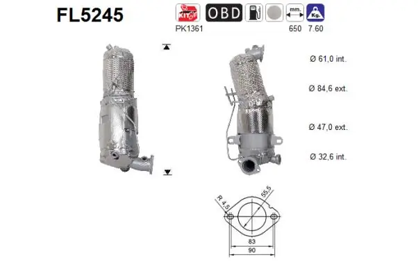 Soot/Particulate Filter, exhaust system