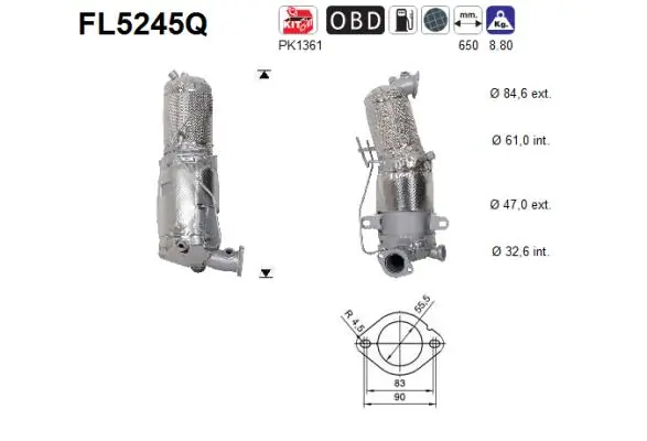 Soot/Particulate Filter, exhaust system