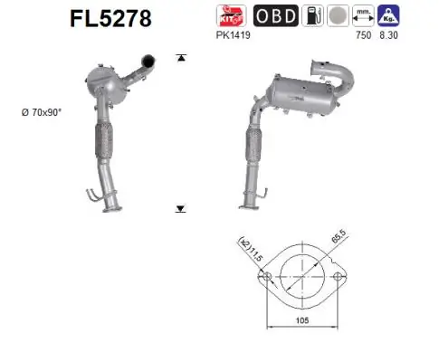 Soot/Particulate Filter, exhaust system