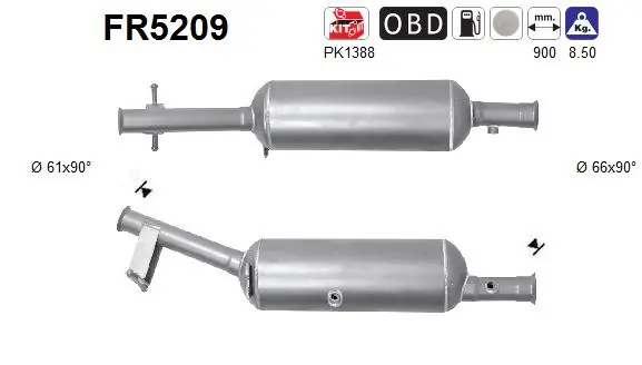 Soot/Particulate Filter, exhaust system
