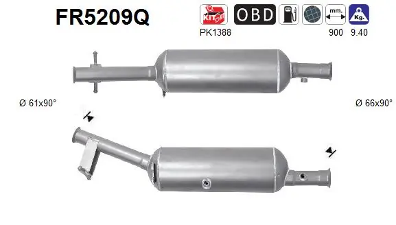 Soot/Particulate Filter, exhaust system