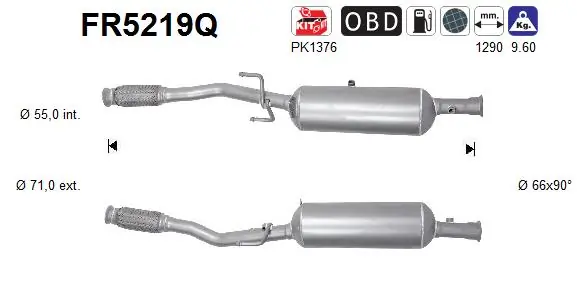 Soot/Particulate Filter, exhaust system