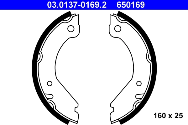 Brake Shoe Set, parking brake