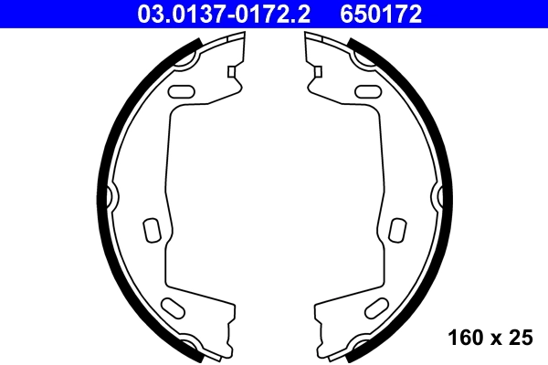 Brake Shoe Set, parking brake
