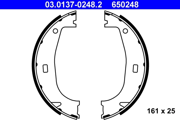 Brake Shoe Set, parking brake