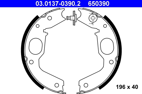 Brake Shoe Set, parking brake