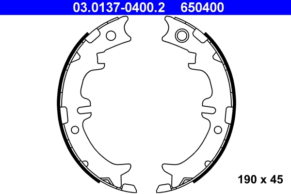 Brake Shoe Set, parking brake