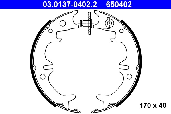 Brake Shoe Set, parking brake