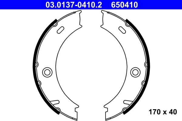 Brake Shoe Set, parking brake