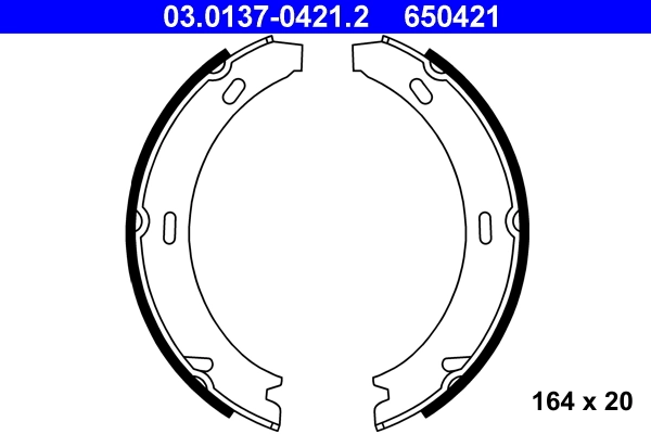 Brake Shoe Set, parking brake