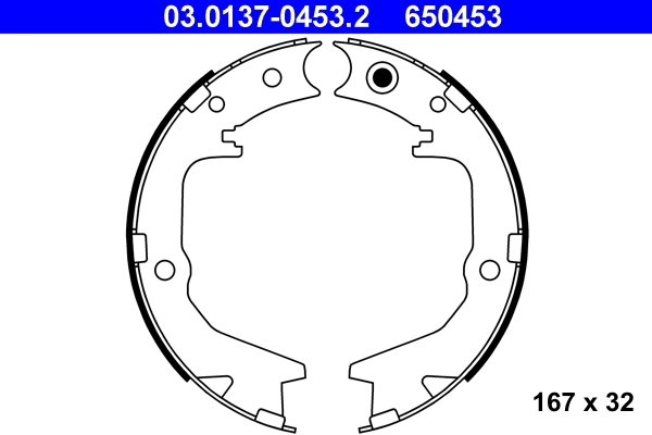 Brake Shoe Set, parking brake