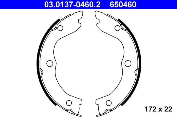Brake Shoe Set, parking brake