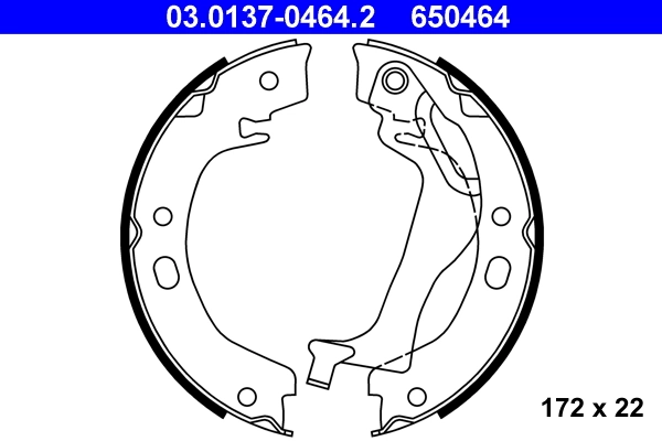 Brake Shoe Set, parking brake