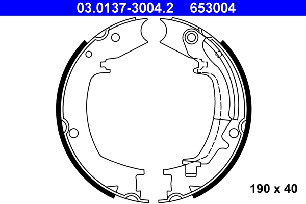Brake Shoe Set, parking brake