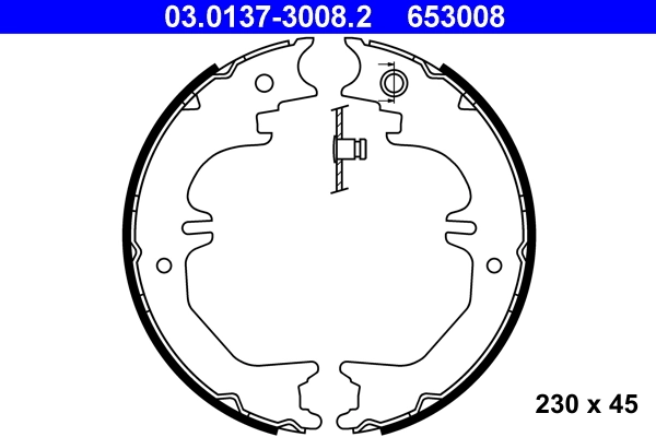 Brake Shoe Set, parking brake