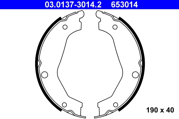 Brake Shoe Set, parking brake