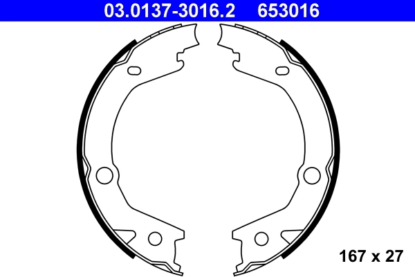 Brake Shoe Set, parking brake