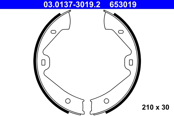 Brake Shoe Set, parking brake