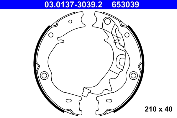 Brake Shoe Set, parking brake