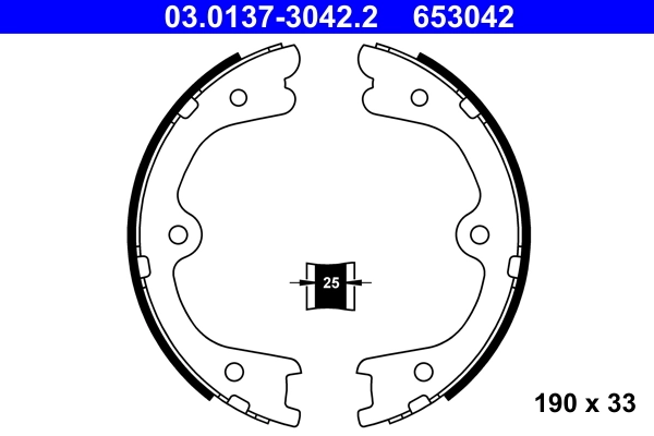 Brake Shoe Set, parking brake