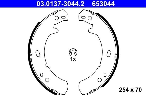 Brake Shoe Set, parking brake