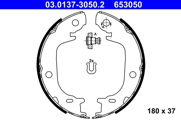 Brake Shoe Set, parking brake