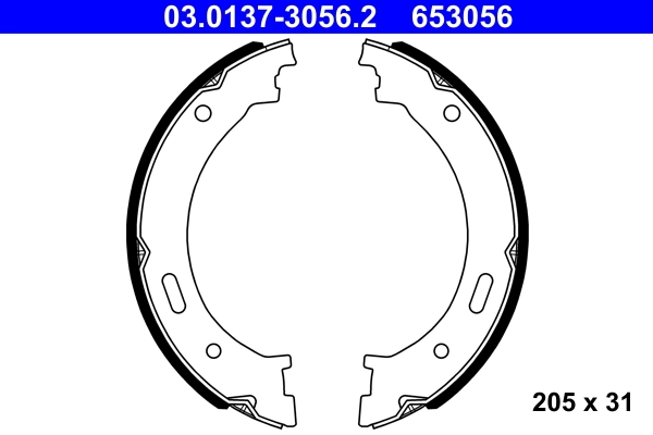 Brake Shoe Set, parking brake