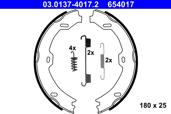 Brake Shoe Set, parking brake